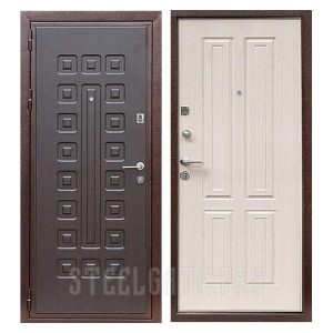 Входная дверь MM-019 с современными МДФ панелями Входная дверь MM-019: МДФ панели снаружи и внутри